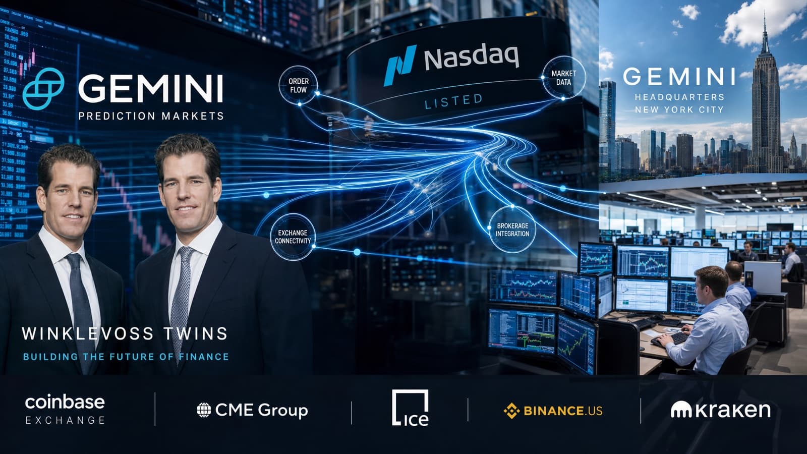 Gemini and Apex Sign Deal to Route Crypto Prediction Markets Through Hundreds of Brokerages