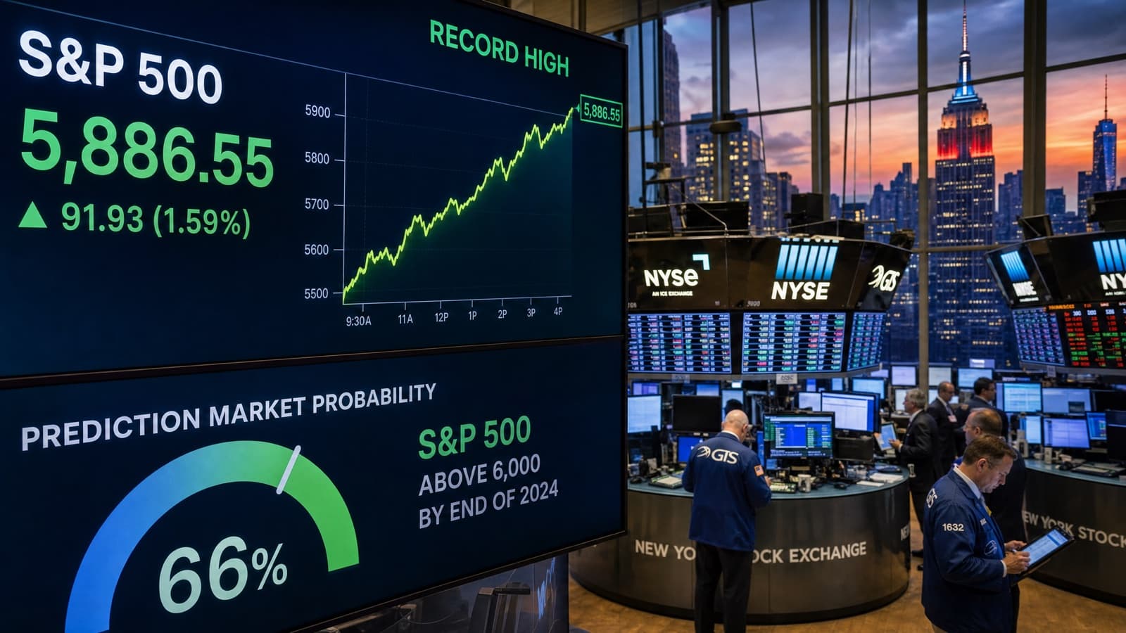 Kalshi Traders See 66% Shot at S&P 8,000 — How Prediction Markets Are Reading the AI Revival