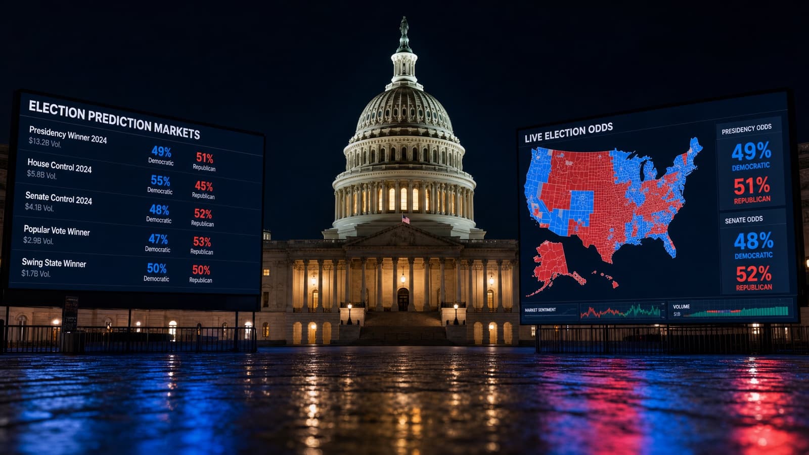 Prediction Market Midterm Trading Tops $750 Million — And $1.6 Billion Could Follow