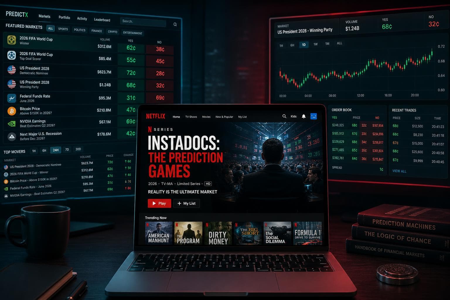 Netflix's Prediction Market Documentary 'Instadocs: The Prediction Games' Arrives Sunday — Everything You Need to Know